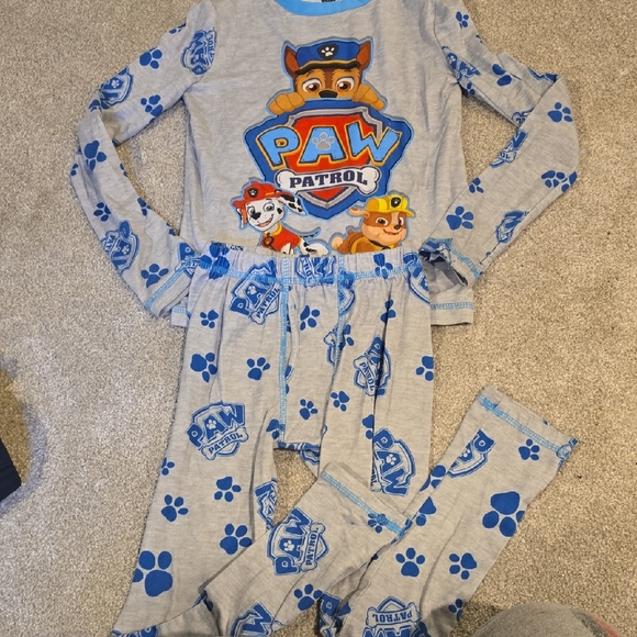 Paw Patrol Gray and Blue Kids Pajama Set - Picture 1 of 5